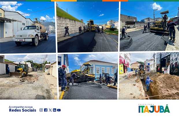 Prefeitura realiza obras de asfaltamento em diversas ruas de Itajubá